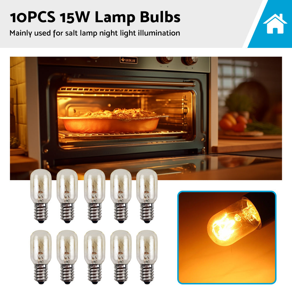 {{ 10PCS E14 Salt Lamp Globe Bulb 15W Light Bulb 230v Refrigerator Oven Replacement }} - Buy Car Parts Online at {{ Kaka Auto Parts }}.