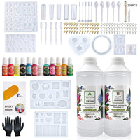 Epoxy Resin 1:1 AB Kit Craft Coating UV Color Pigment Paste Liquid Silicone Mold