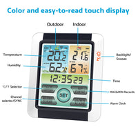 {{ Hygrometer Thermometer Digital Temperature Humidity Meter LCD Display Wireless }} - Buy Car Parts Online at {{ Kaka Auto Parts }}.