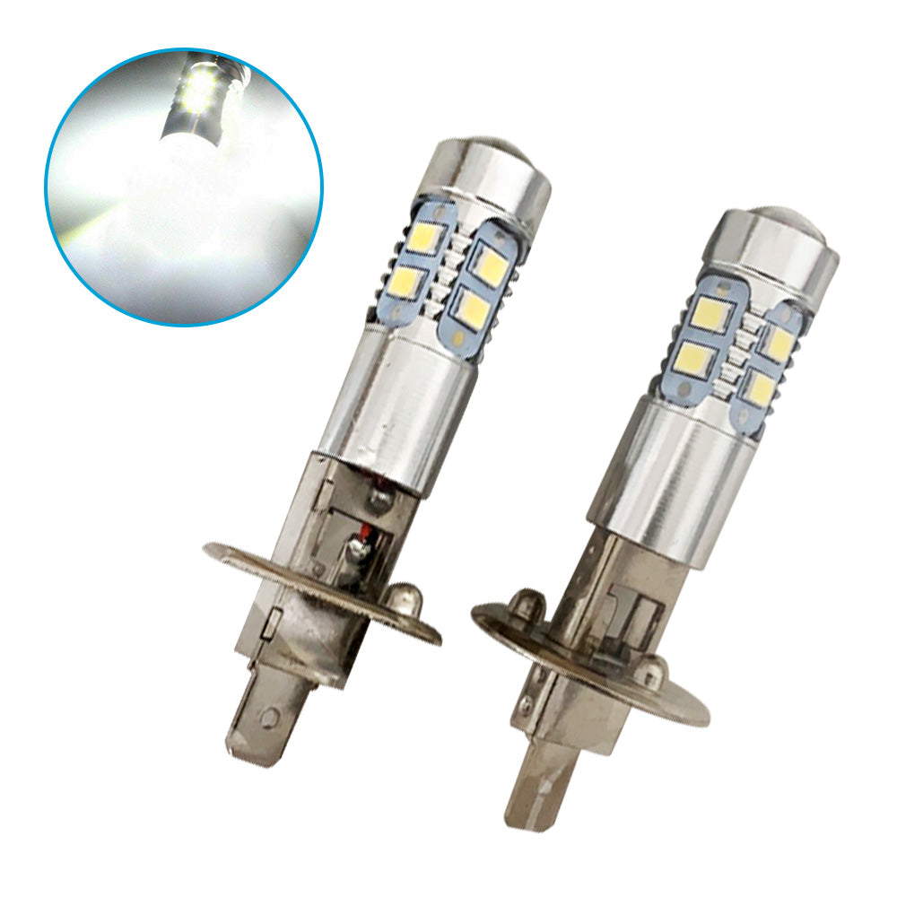 2x H1 LED Headlight Bulbs CREE XBD Suitable For Car, UTE & 4WD Fog Driving Lights