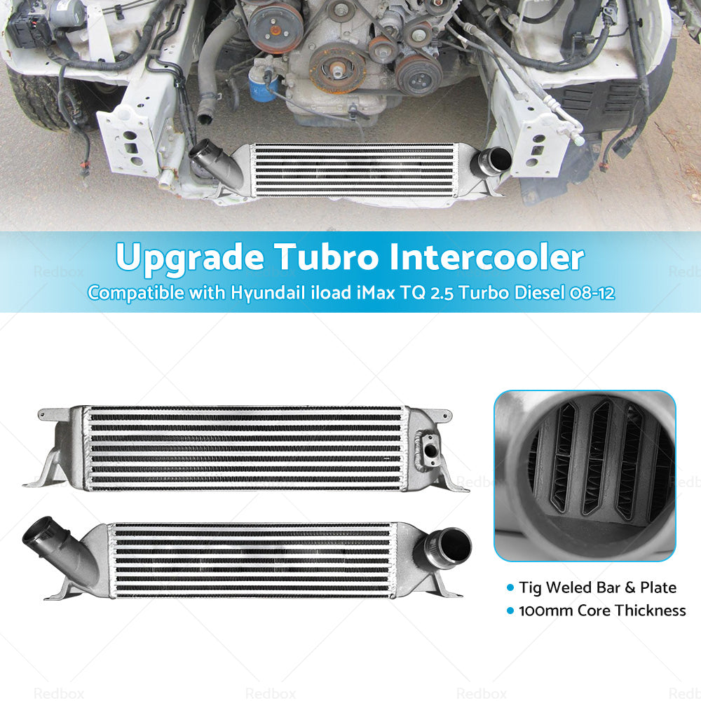 {{ Upgraded Intercooler Fit HyundaiI iload iMax TQ 2. 5 Turbo Diesel 2008-2012 100MM }} - Buy Car Parts Online at {{ Kaka Auto Parts }}.