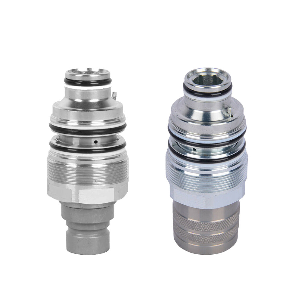 Hydraulic Flat Face Quick Coupler Male & Female Suitable For Bobcat 46mm 1 13/16 inch Thread