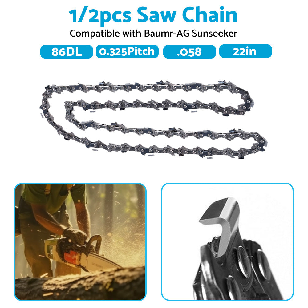 {{ 22  Chainsaw Chain 22inch 0. 325 . 058 86DL Suitable for Baumr-AG Sunseeker }} - Buy Car Parts Online at {{ Kaka Auto Parts }}.