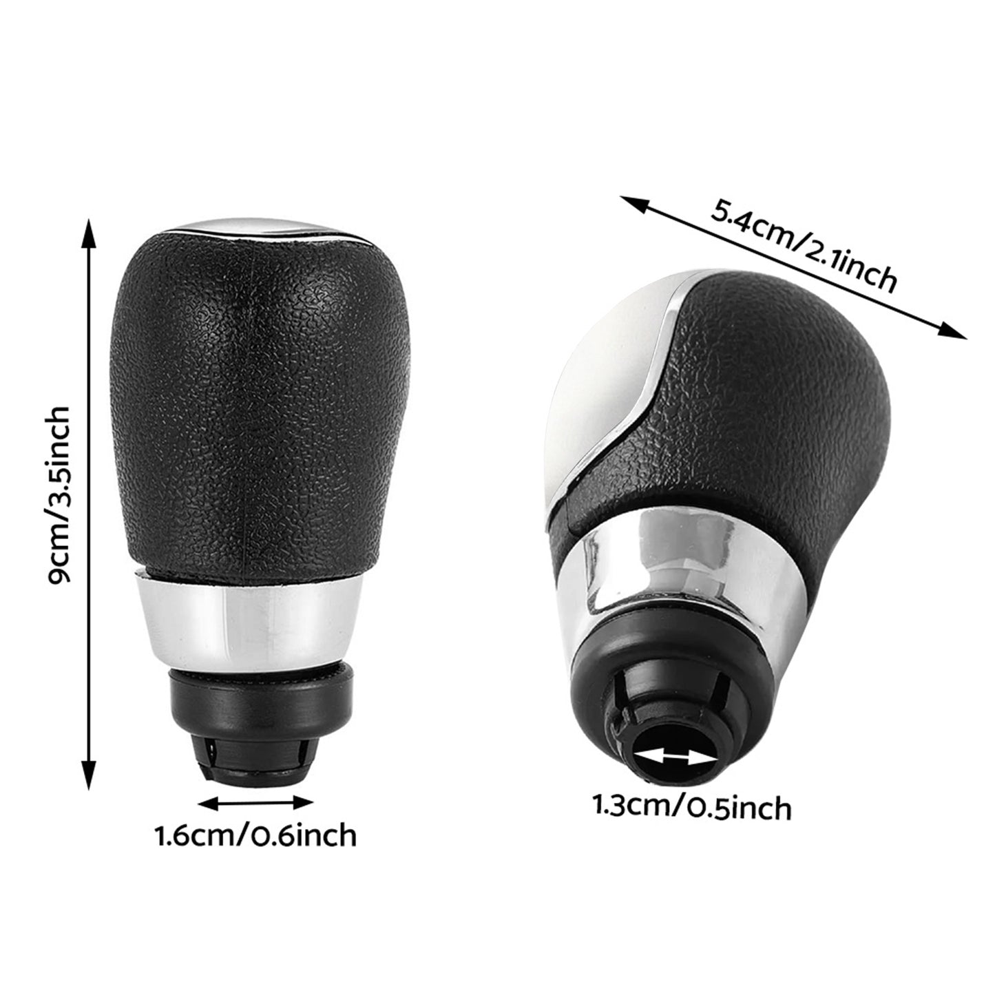 5-Speed Manual Gear Shift Knob Silver Suitable For Ford Fiesta MK2 C-Max 2008-2013