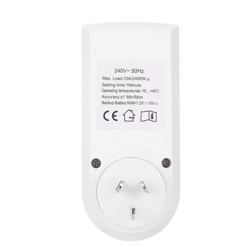 {{ 2Pcs 240V LCD Digital Timer Switch Automation Socket Electric Programmable Power }} - Buy Car Parts Online at {{ Kaka Auto Parts }}.