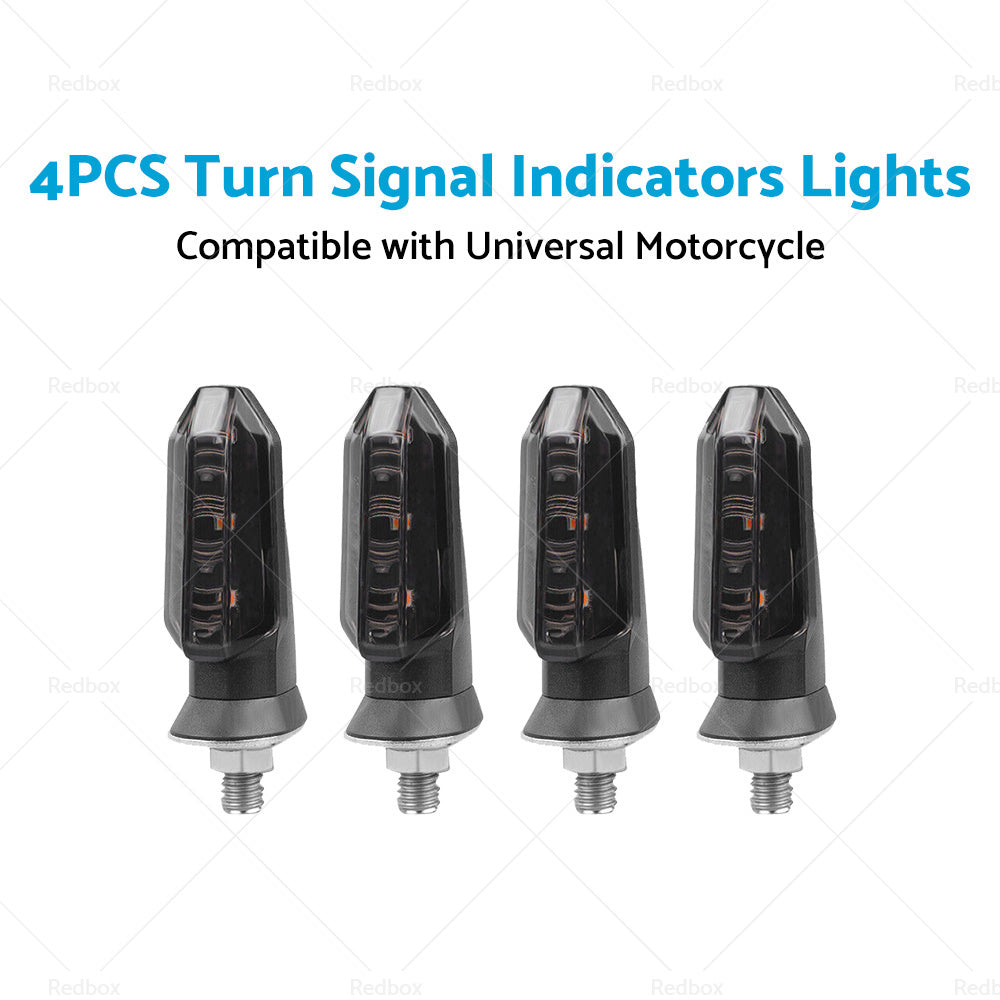 {{ 4 x Motorcycle Indicators Bike LED Turn Signal Light Blinkers Amber Universal AU }} - Buy Car Parts Online at {{ Kaka Auto Parts }}.