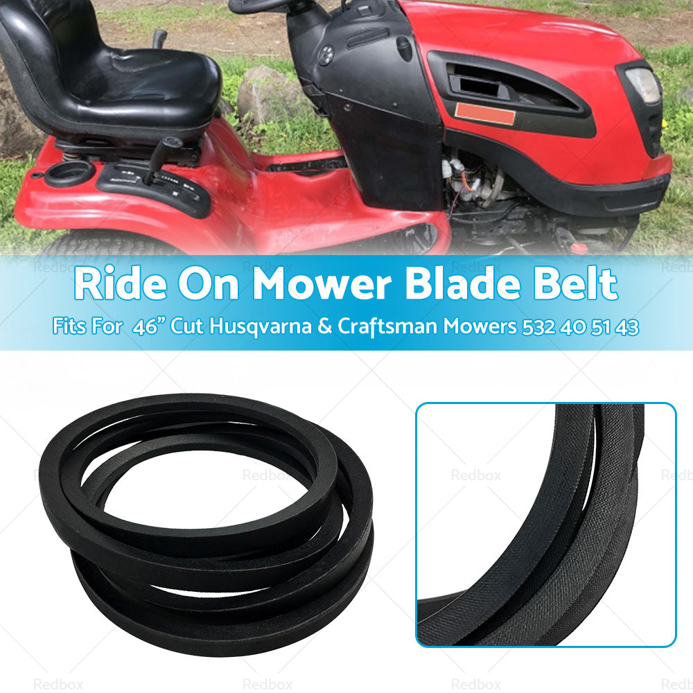 {{ Ride On Mower Blade Belt For 46 inch  Cut Husqvarna  and  Craftsman Mowers 532 40 51 43 }} - Buy Car Parts Online at {{ Kaka Auto Parts }}.