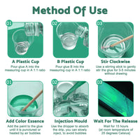 {{ Epoxy Resin Art DIY UV Crafts Glass Water Clear Epoxy Coating 1 1 2 1 3 1 AB Kit }} - Buy Car Parts Online at {{ Kaka Auto Parts }}.