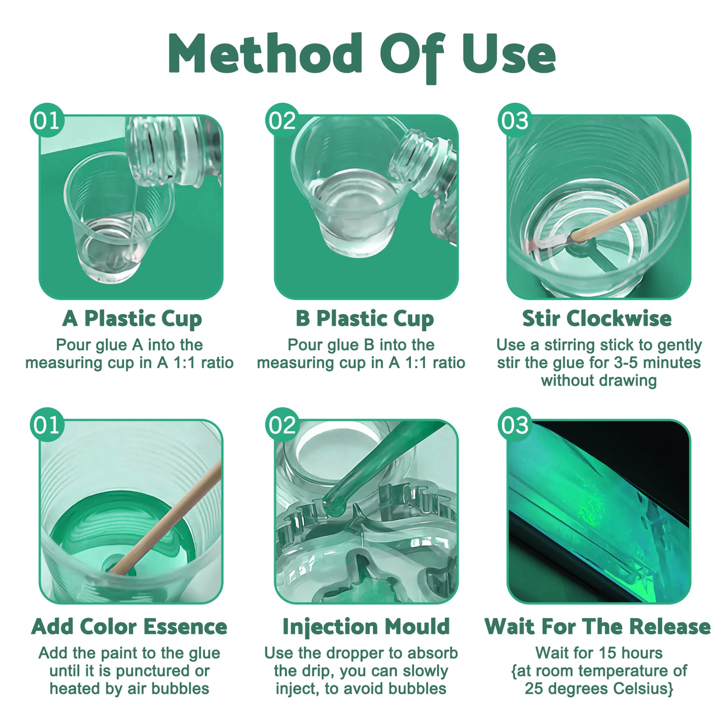 {{ Epoxy Resin Art DIY UV Crafts Glass Water Clear Epoxy Coating 1 2 1 3 1 AB Kit }} - Buy Car Parts Online at {{ Kaka Auto Parts }}.