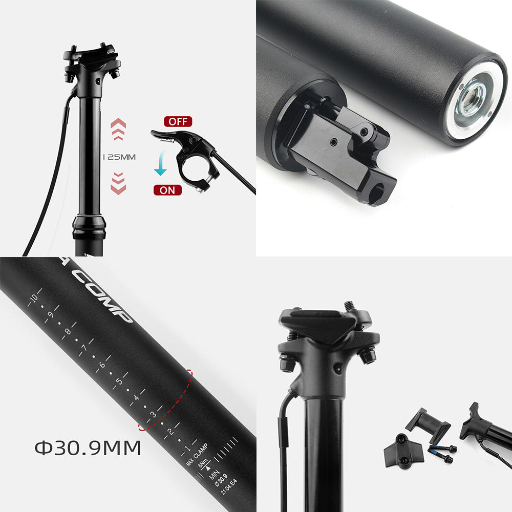 {{ 1 Set Bike MTB Dropper Seat Post Internal/External Cable Routing 30. 9/31. 6mm }} - Buy Car Parts Online at {{ Kaka Auto Parts }}.