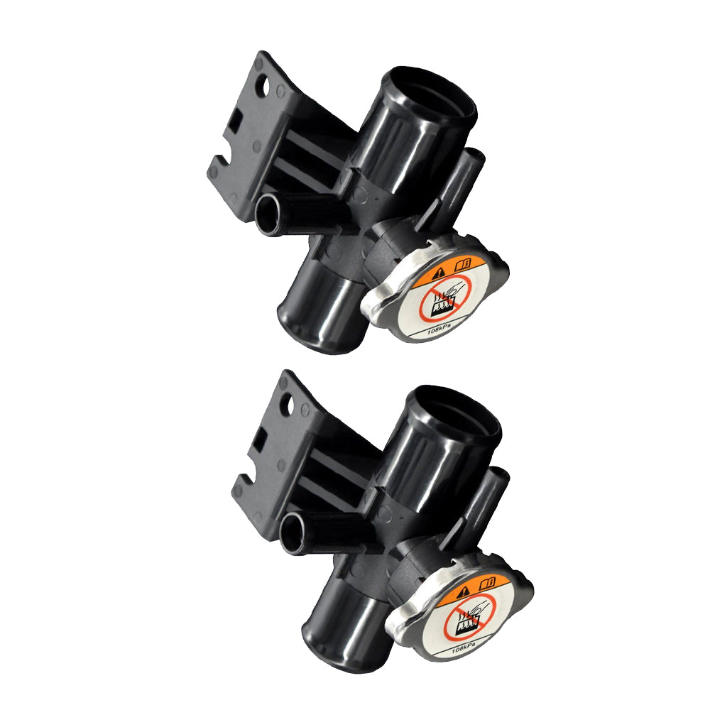 2x Radiator Coolant Filler Neck With Cap Suitable For Mitsubishi Lancer / Outlander Sport