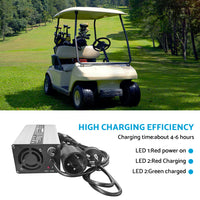 48V 6A Snap-Head 3-Pin Plug Battery Charger Suitable For EZ-GO TXT & Club Golf Cart