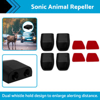 {{ 2 Pair Sonic Animal Repeller Shoo Whistle Deer Kangaroo 4WD Car Black }} - Buy Car Parts Online at {{ Kaka Auto Parts }}.