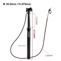 {{ 1 Set Bike MTB Dropper Seat Post Internal/External Cable Routing 30. 9/31. 6mm }} - Buy Car Parts Online at {{ Kaka Auto Parts }}.