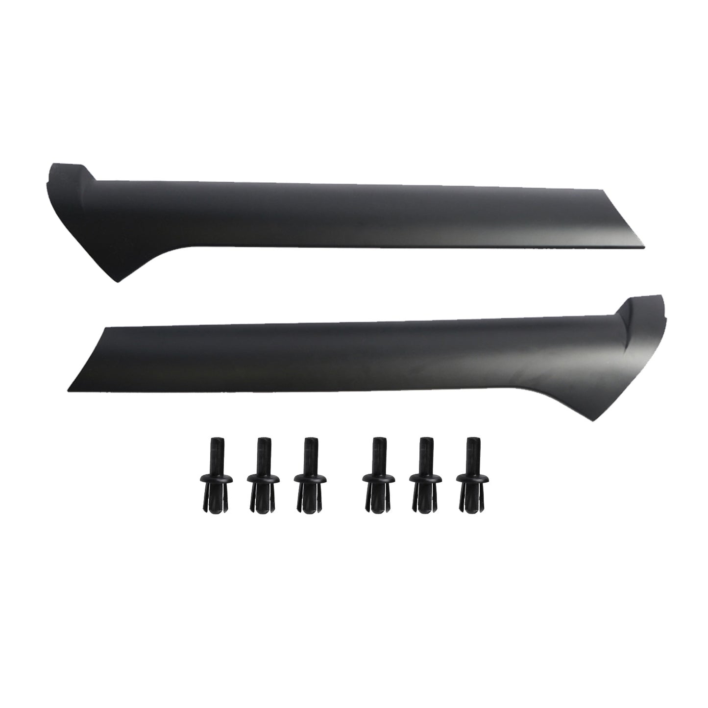 Pair Windscreen Pillar Moldings with Rivets Suitable For Land Rover Discovery 2 1999-2004
