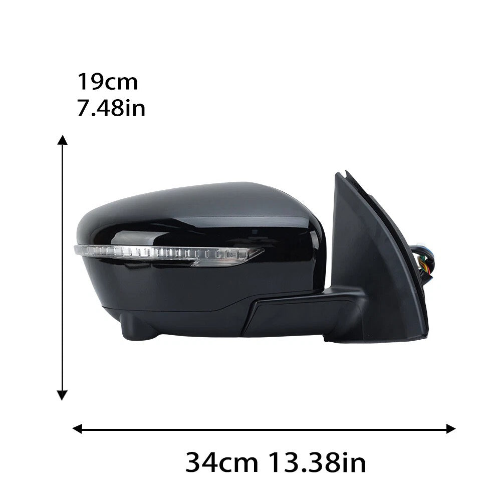 {{ 13-Pin Heated Power Door Mirrors with Camera Suitable for Nissan Qashqai J11 }} - Buy Car Parts Online at {{ Kaka Auto Parts }}.