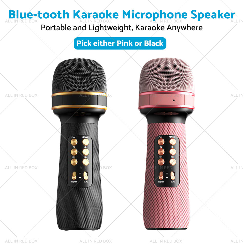 {{ Wireless Blue-tooth Portable Karaoke Microphone Speaker Mic USB Speaker Portable }} - Buy Car Parts Online at {{ Kaka Auto Parts }}.