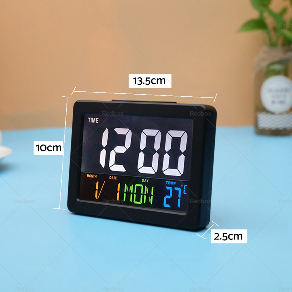 {{ Digital Home Large Big Jumbo LED Wall Desk Clock With Calendar Temperature AU }} - Buy Car Parts Online at {{ Kaka Auto Parts }}.