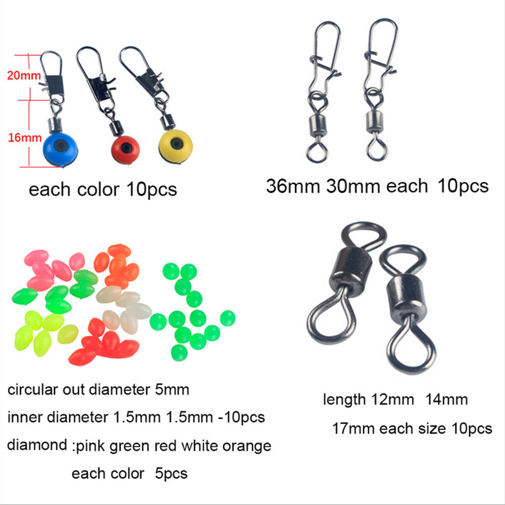 {{ 177Pcs Pro Fishing Accessories Kit w or  Tackle Box For Outdoor Swivels Hook Beads }} - Buy Car Parts Online at {{ Kaka Auto Parts }}.
