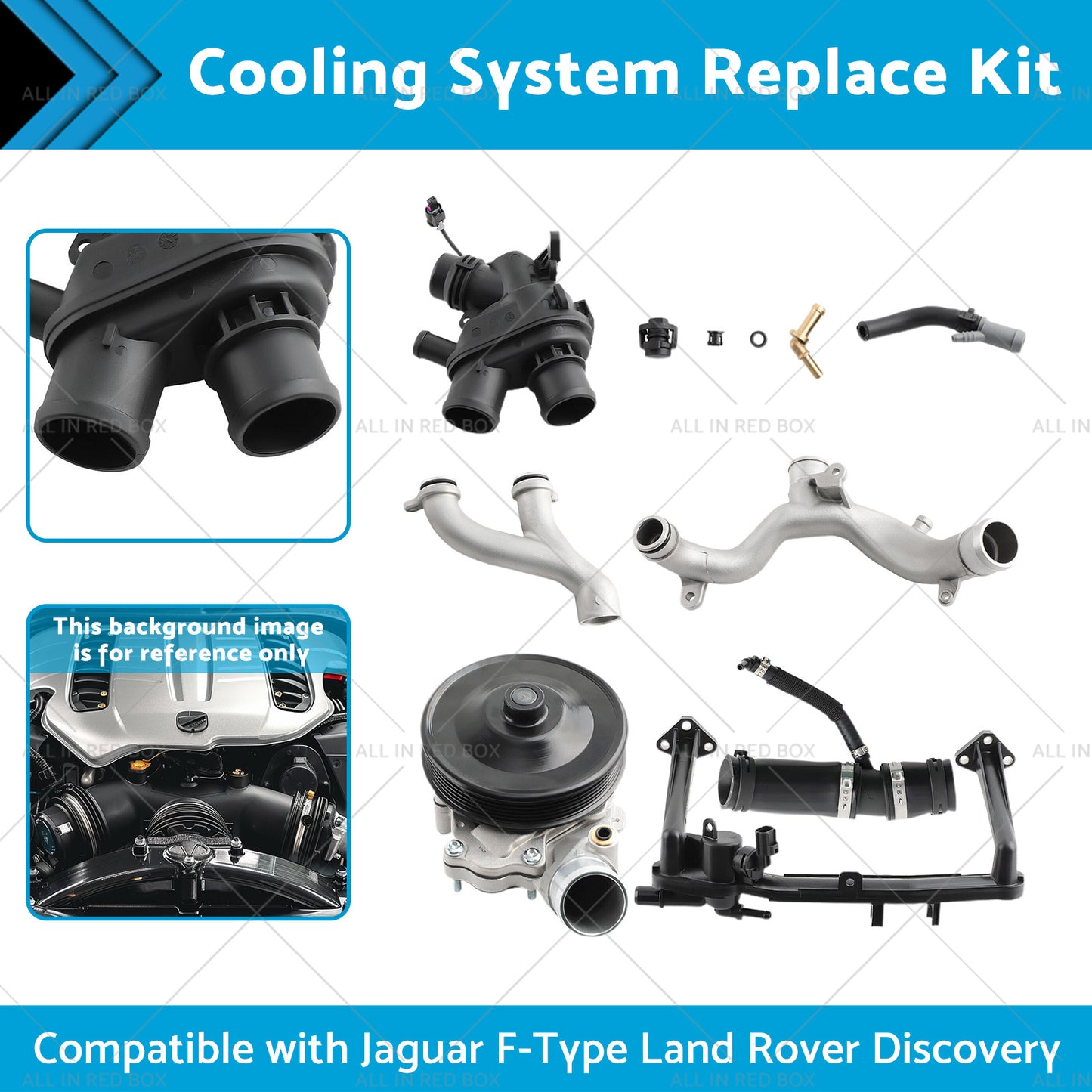 {{ Cooling System Replace Kit Suitable for Jaguar F-Type Land Rover Discovery }} - Buy Car Parts Online at {{ Kaka Auto Parts }}.