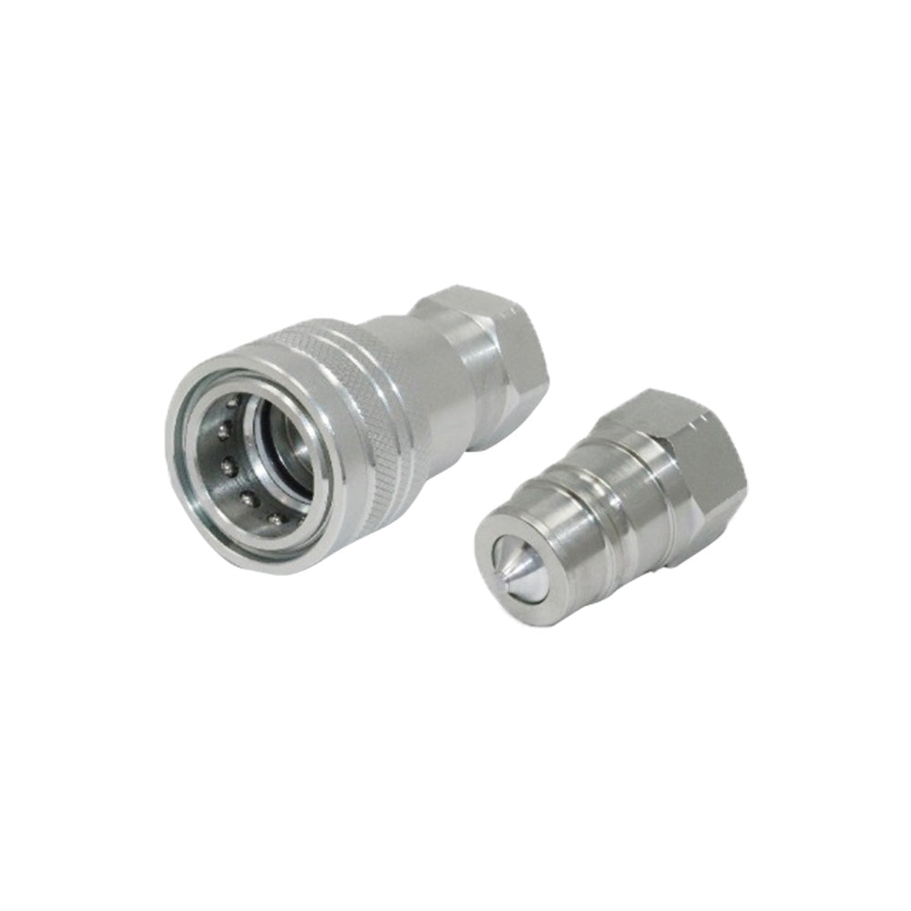 Pair Hydraulic Quick Release Coupling 1 or 2 Inch BSP Suitable For Tractor Loader Male & Female Set