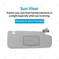{{ Sun Visor Driver Right Side Suitable For Holden Barina TM 2011-2018 95327507 }} - Buy Car Parts Online at {{ Kaka Auto Parts }}.
