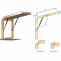 {{ Gas Strut 500mm-350N x2  8mm Shaft  Caravans, Trailers, Canopy, Toolboxes struts }} - Buy Car Parts Online at {{ Kaka Auto Parts }}.
