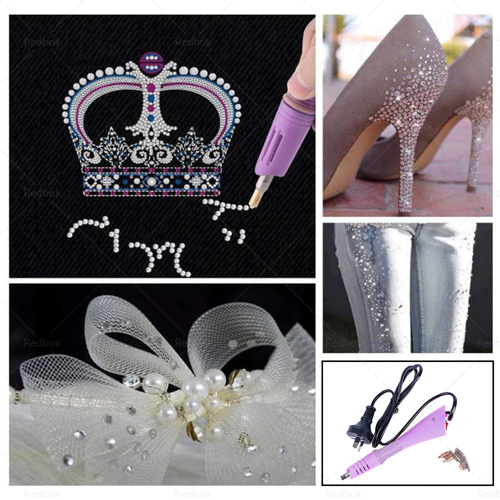 {{ Applicator Wand Heat Gun for Hot fix Hotfix Rhinestone Crystal Tool AU plug }} - Buy Car Parts Online at {{ Kaka Auto Parts }}.