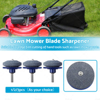 {{ Lawn Mower Blade Sharpener Rotary Stone Grindstone Sharpening Drill Tool }} - Buy Car Parts Online at {{ Kaka Auto Parts }}.