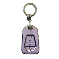 TPU Car Remote Key Fob Cover Suitable For Isuzu D-MAX MU-X MUX 4 Button Purple