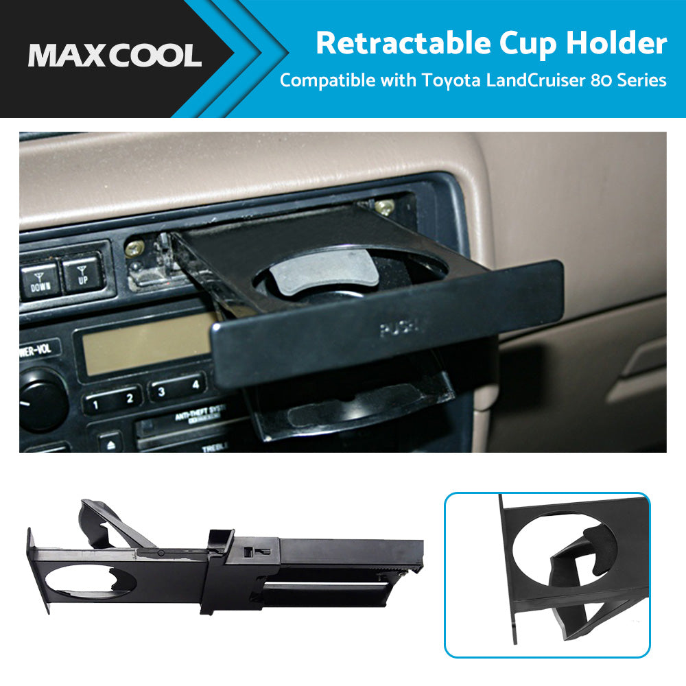 {{ Dash Retractable Drink Cup Holder Compatible with Toyota LandCruiser 80 Series }} - Buy Car Parts Online at {{ Kaka Auto Parts }}.