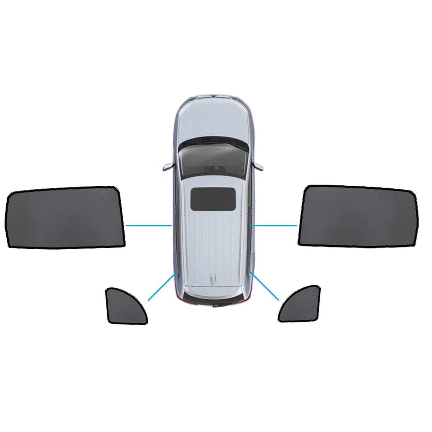 {{ Magnetic Sun Shades Suitable for Mercedes Benz GLB X247 20+  Windows Sun Blind }} - Buy Car Parts Online at {{ Kaka Auto Parts }}.