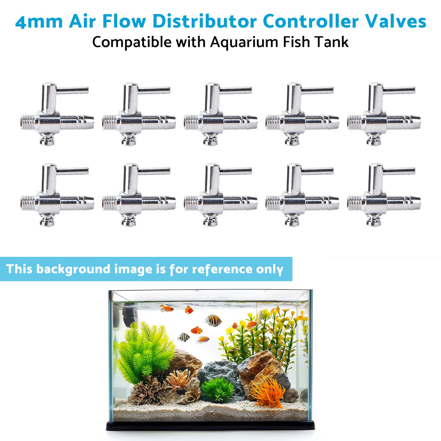{{ 4mm Air Flow Distributor Controller Valves Suitable for Aquarium Fish Tank }} - Buy Car Parts Online at {{ Kaka Auto Parts }}.