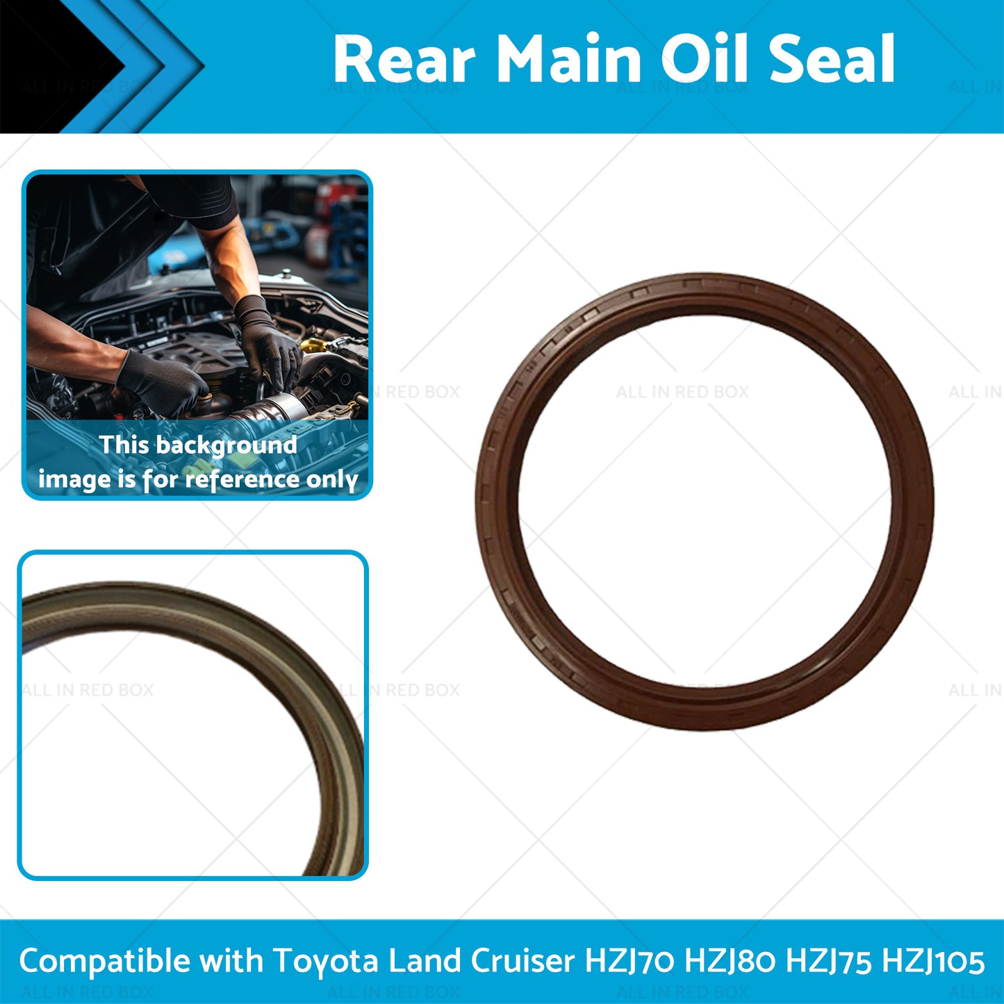 {{ Rear Main Oil Seal Suitable for Toyota Land Cruiser HZJ105 HZJ70 HZJ80 HZJ75 }} - Buy Car Parts Online at {{ Kaka Auto Parts }}.