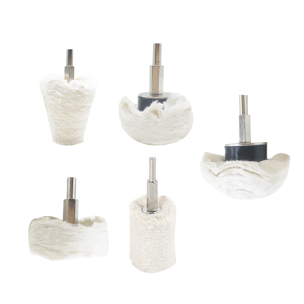 Polishing Buffing Pad Mop Wheel Drill Kit 5PCS Suitable For Aluminum & Stainless Manifold