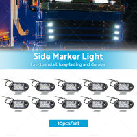 {{ LED Side Marker Clearance Lights Indicators Suitable For Trailer Truck RV 12 24V }} - Buy Car Parts Online at {{ Kaka Auto Parts }}.