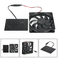 {{ 3W Solar Panel Powered Fan Mini Ventilator For Greenhouse Pet or Dog Chicken House }} - Buy Car Parts Online at {{ Kaka Auto Parts }}.