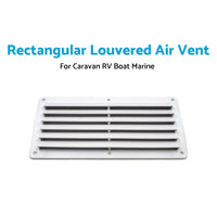 Rectangular Louvered Air Vent or Dent Vent For Caravan RV Boat Marine 260 x 125mm