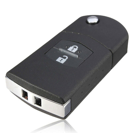 1x 2-Buttons Car Key Case Cover Shell Suitable For Mazda 3 5 6 RX7 RX8 BT50