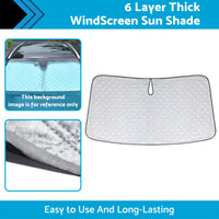 {{ 6 Layer WindScreen Sun Shade Suitable for Kia Carnival 2014-2024 UV Protection }} - Buy Car Parts Online at {{ Kaka Auto Parts }}.
