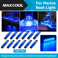 {{ 12x For Marine Boat LED Deck Courtesy Lights Waterproof Stern Transom Light 12V }} - Buy Car Parts Online at {{ Kaka Auto Parts }}.