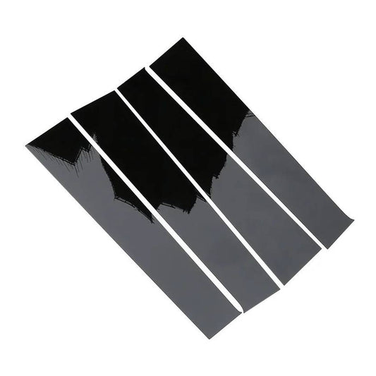 4x Black Pillar Post Cover Trims Suitable For Dodge Ram 1500 Crew Cab / Quad Cab 2009-2018