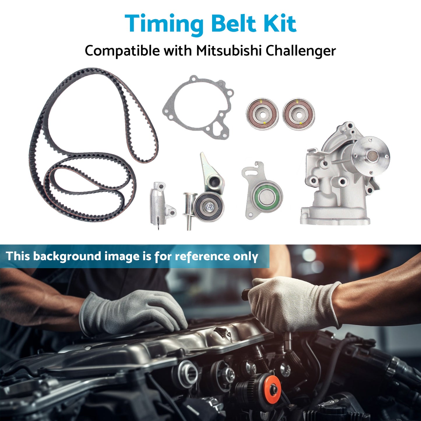 {{ Timing Belt Kit Suitable for 08-15 Mitsubishi Challenger Triton ML MN 4D56T 2. 5L }} - Buy Car Parts Online at {{ Kaka Auto Parts }}.