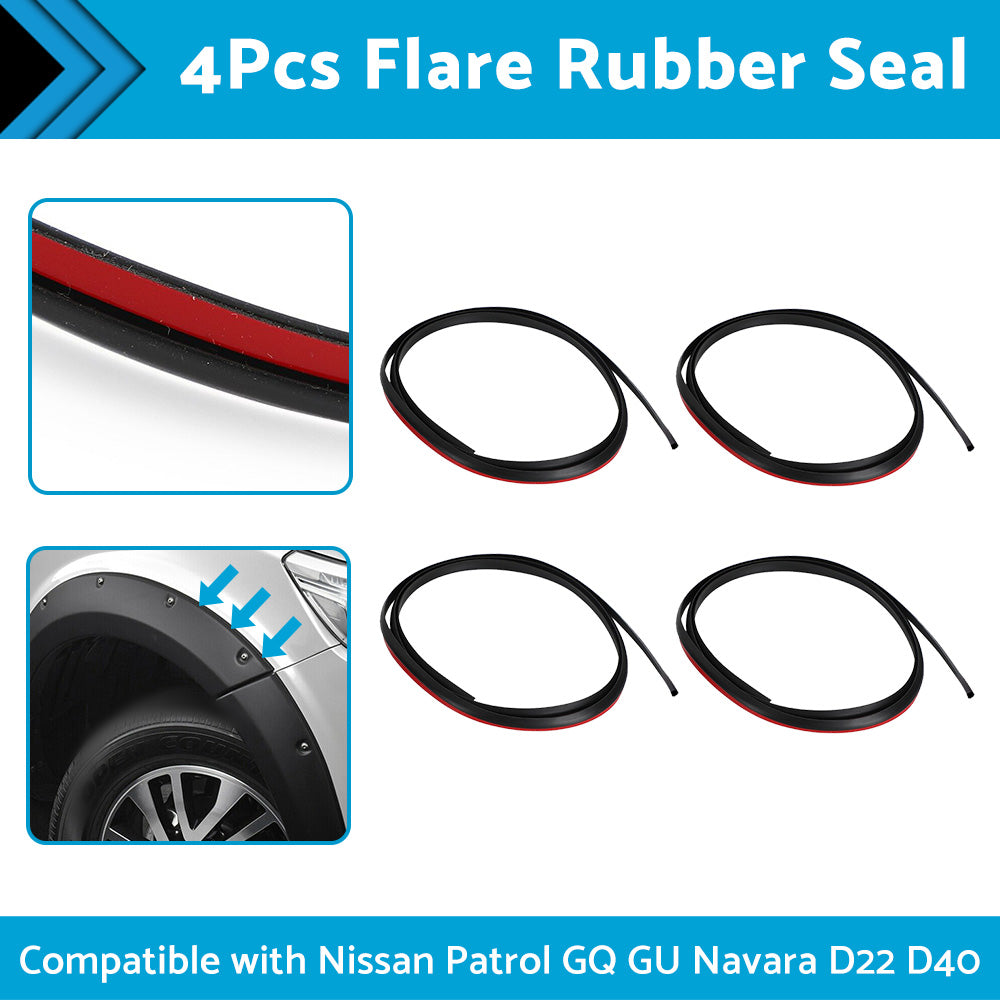 {{ 4Pcs Flare Rubber Seal Fits For Nissan Patrol GQ Y60 GU Y61 Y62 Navara D22 D40 }} - Buy Car Parts Online at {{ Kaka Auto Parts }}.