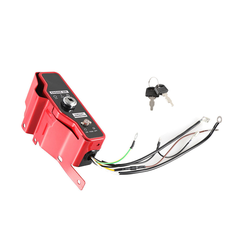 Ignition Switch Key Panel with Electric Start Suitable For Honda GX340 11HP / GX390 13HP Engine