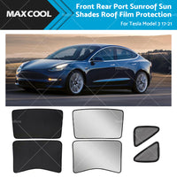 {{ Front Rear Port Sunroof Sun Shades Roof Film Protection for Tesla Model 3 17-21 }} - Buy Car Parts Online at {{ Kaka Auto Parts }}.