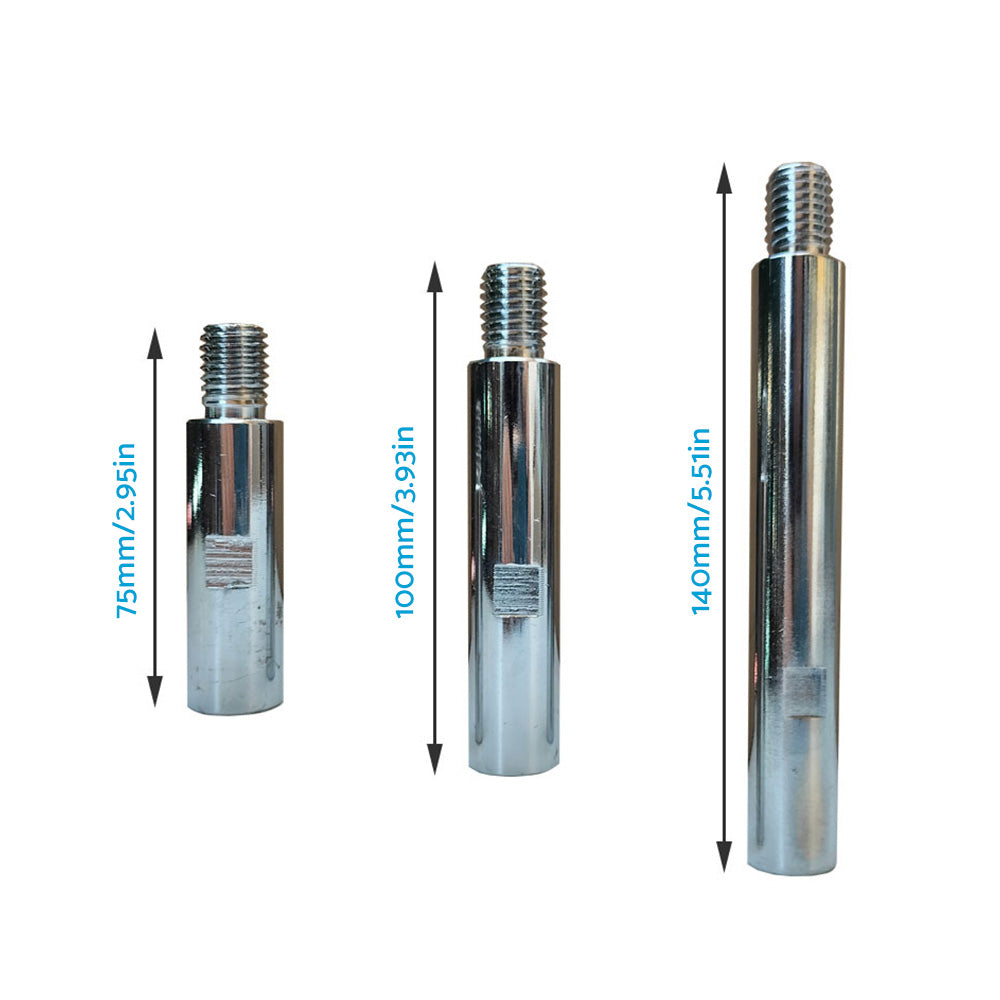 3X Angle Grinder Adapter Rod Extension Rod M14 Adapter Rod Polishing Accessories