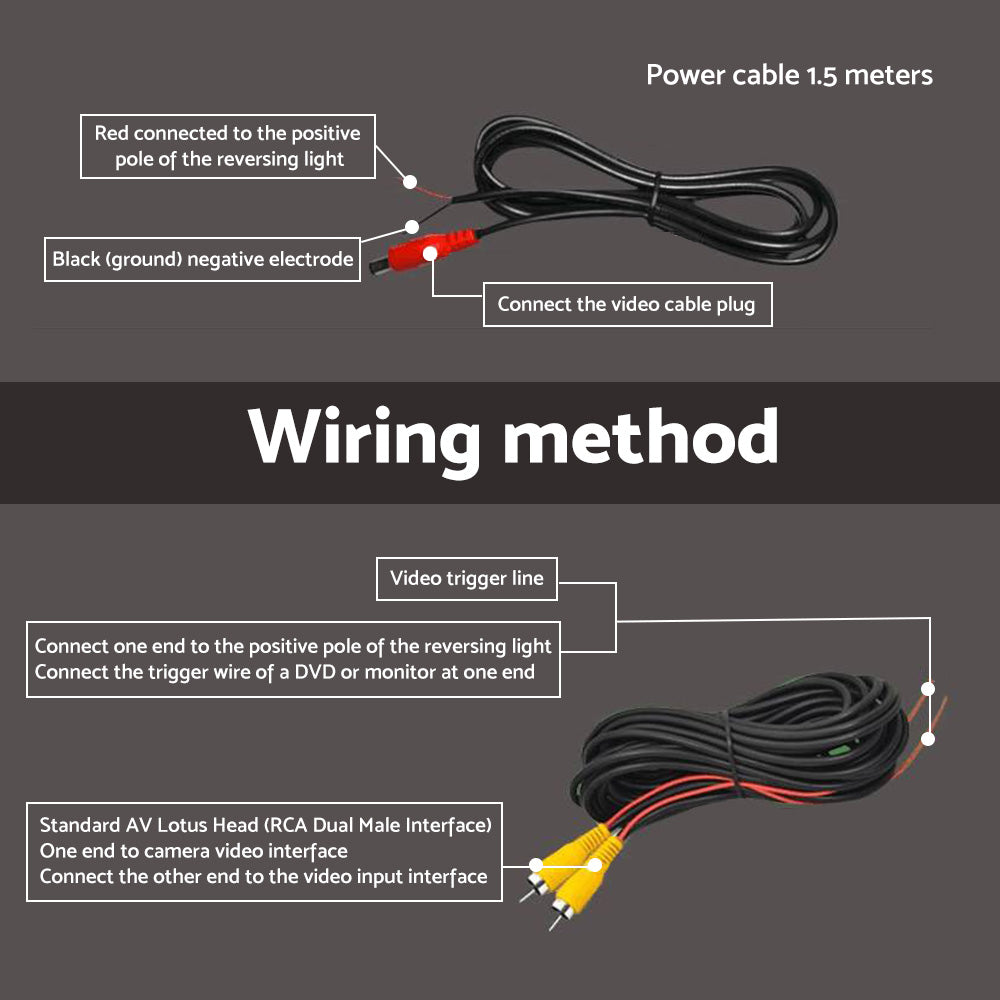 Car Rear View Backup Camera Suitable For Toyota Aurion Camry 2007-2012