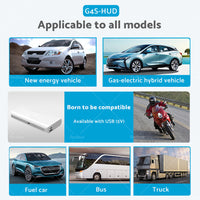 {{ Universal Car HUD Head Up Display LED Digital GPS Speedometer Overspeed Alarm }} - Buy Car Parts Online at {{ Kaka Auto Parts }}.