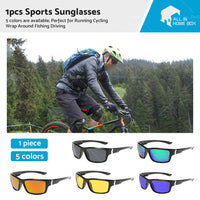 {{ Men Polarized Sports Sunglasses Running Cycling Wrap Around Fishing Driving }} - Buy Car Parts Online at {{ Kaka Auto Parts }}.